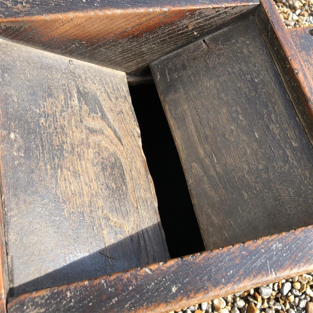 Unusual Antique Japanese Cash Till Or Ballot Box photo Furniture