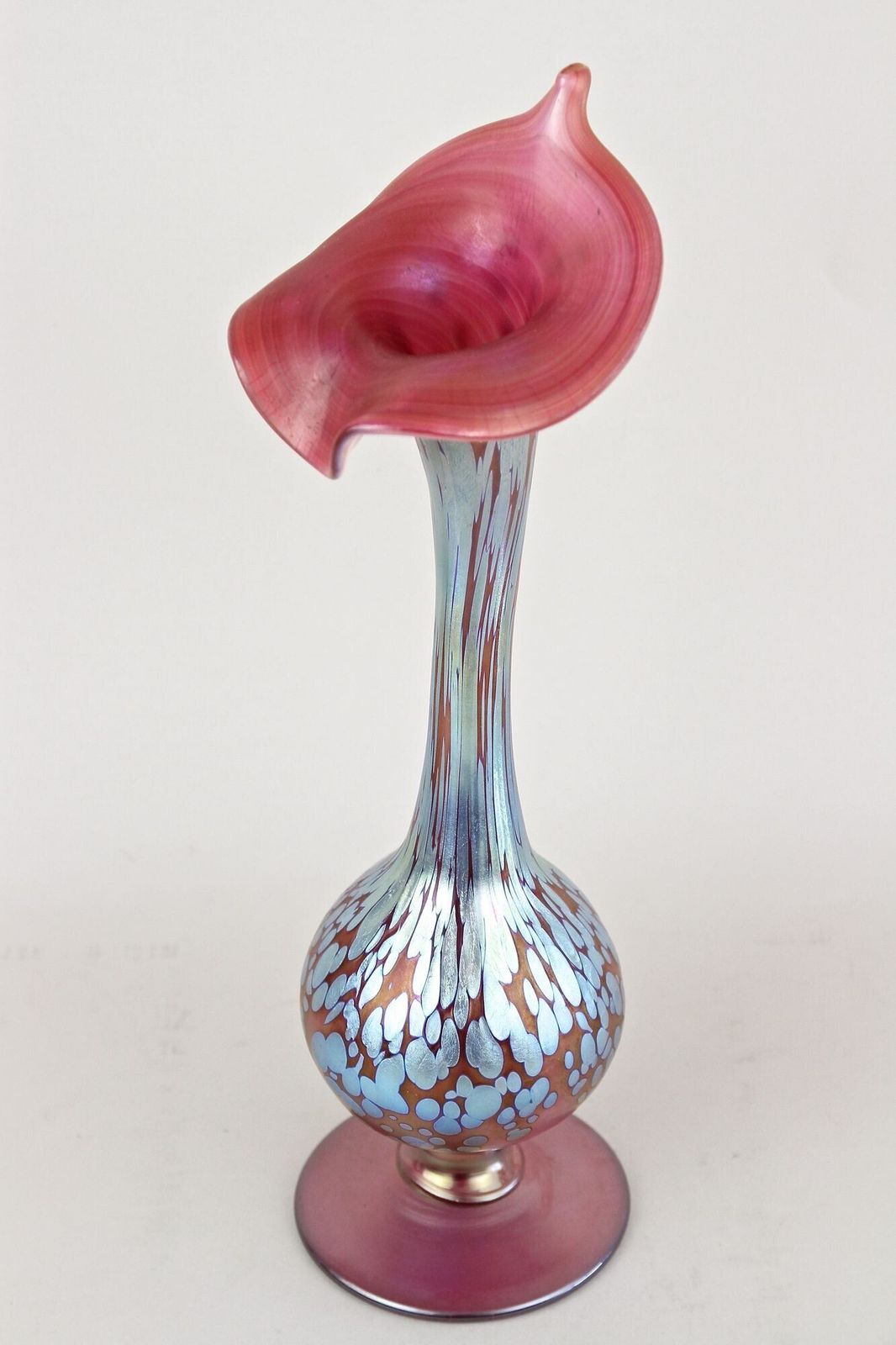 Art Nouveau Loetz Papillon Vase "Jack In The Pulpit"   Iridescent, Cz Ca. 1915 photo 2160.0