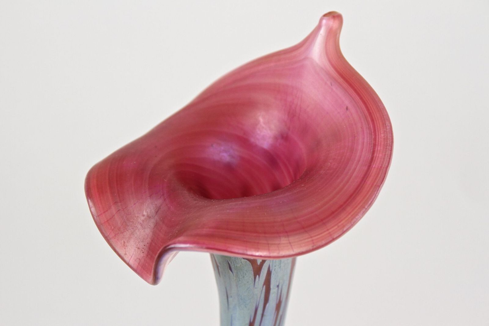 Art Nouveau Loetz Papillon Vase "Jack In The Pulpit"   Iridescent, Cz Ca. 1915 photo vinterior