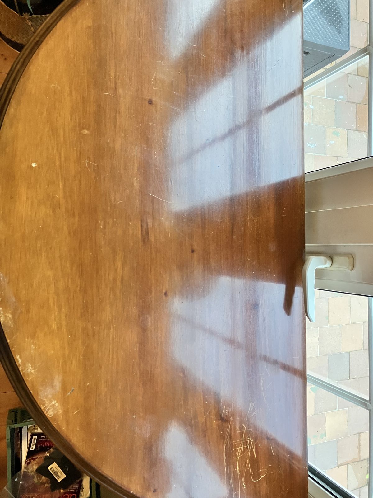 photo for sale Antique Mahogany Demi Lune Cabinet