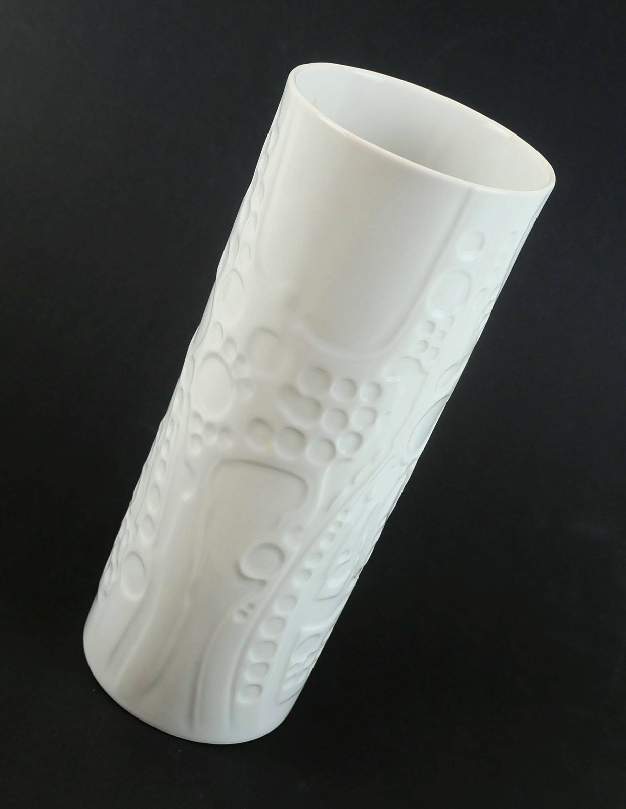 Large Vase By Gerold Porzellan Op Art Abstract Relief Decor 1960s/1970 photo 134.0