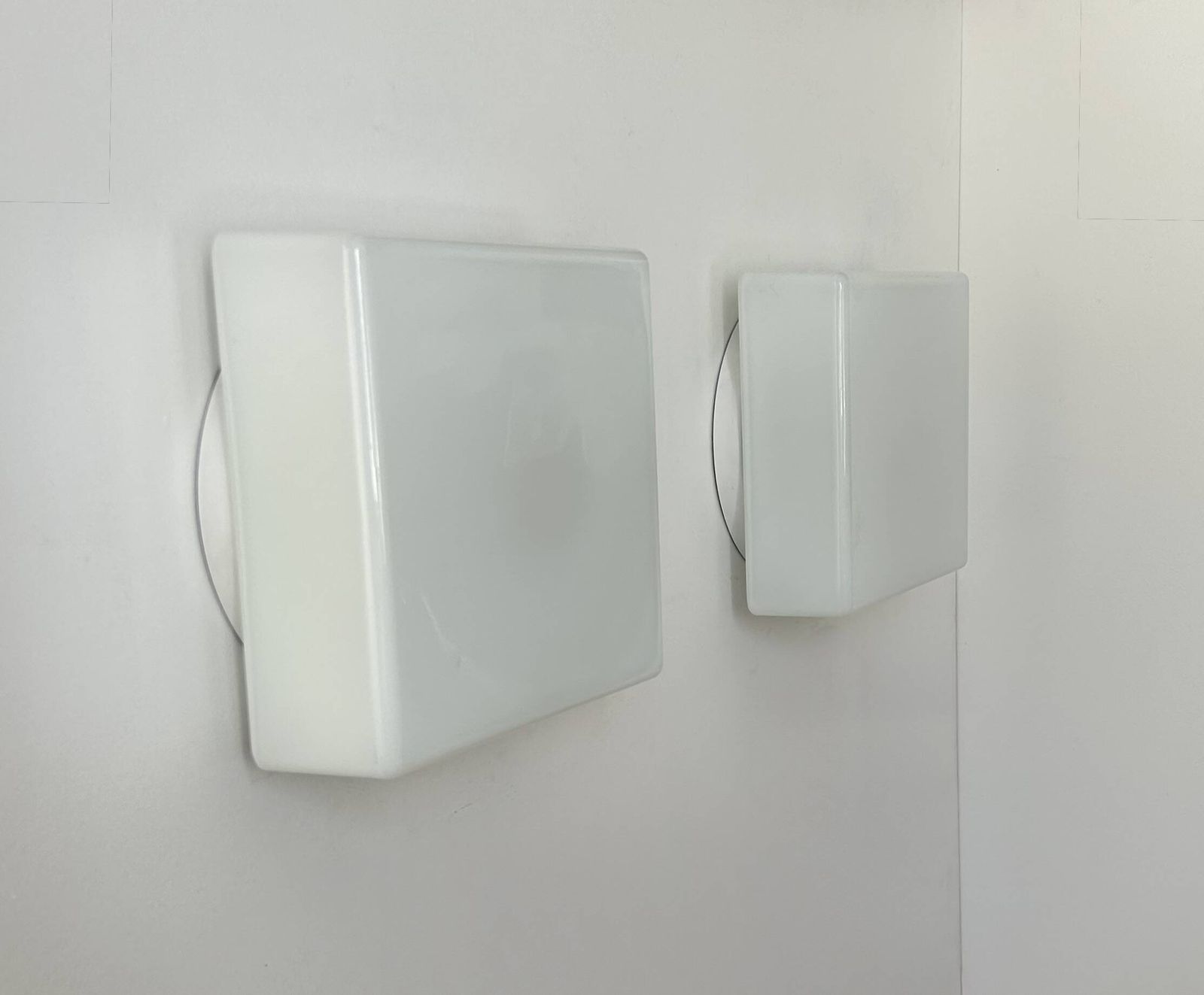 Pair Of Vintage Lita Opaline Wall Lights, France 1970s photo furniture