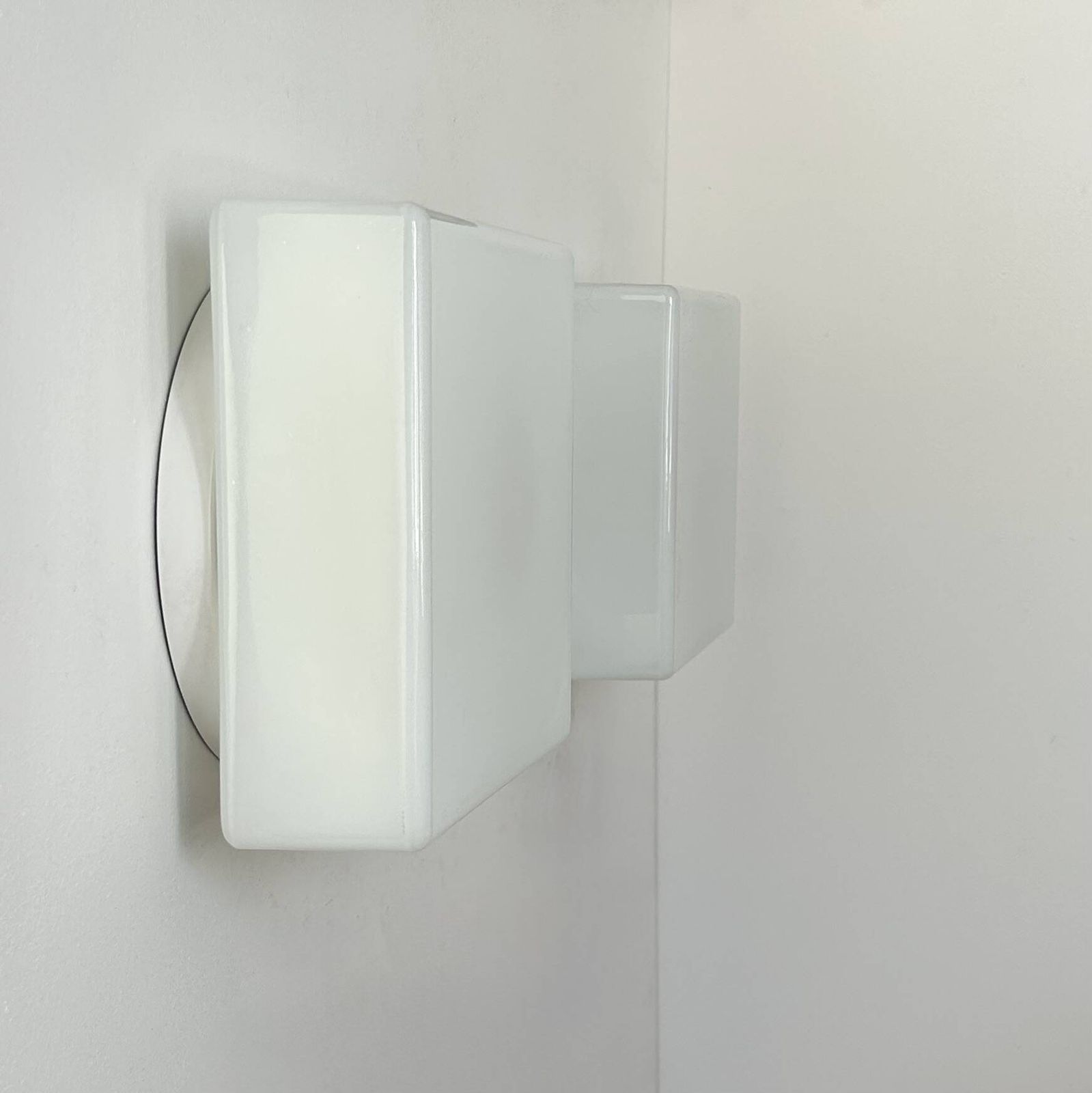 Pair Of Vintage Lita Opaline Wall Lights, France 1970s photo Lighting