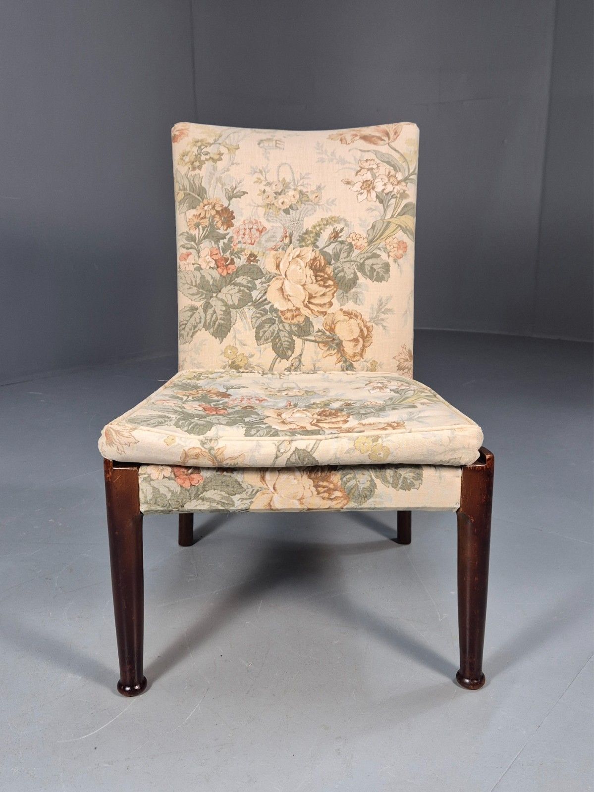 Vintage Parker Knoll  Pk747  Cocktail Chair Floral Upholstery 1960s Eb9963 Mnor photo furniture