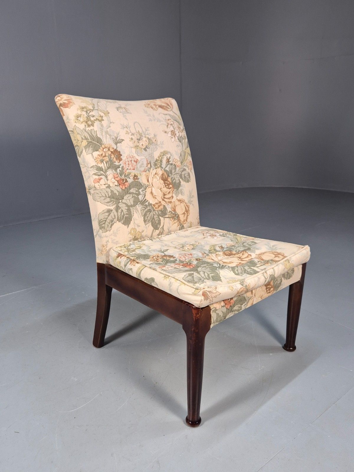 Vintage Parker Knoll  Pk747  Cocktail Chair Floral Upholstery 1960s Eb9963 Mnor photo vinterior