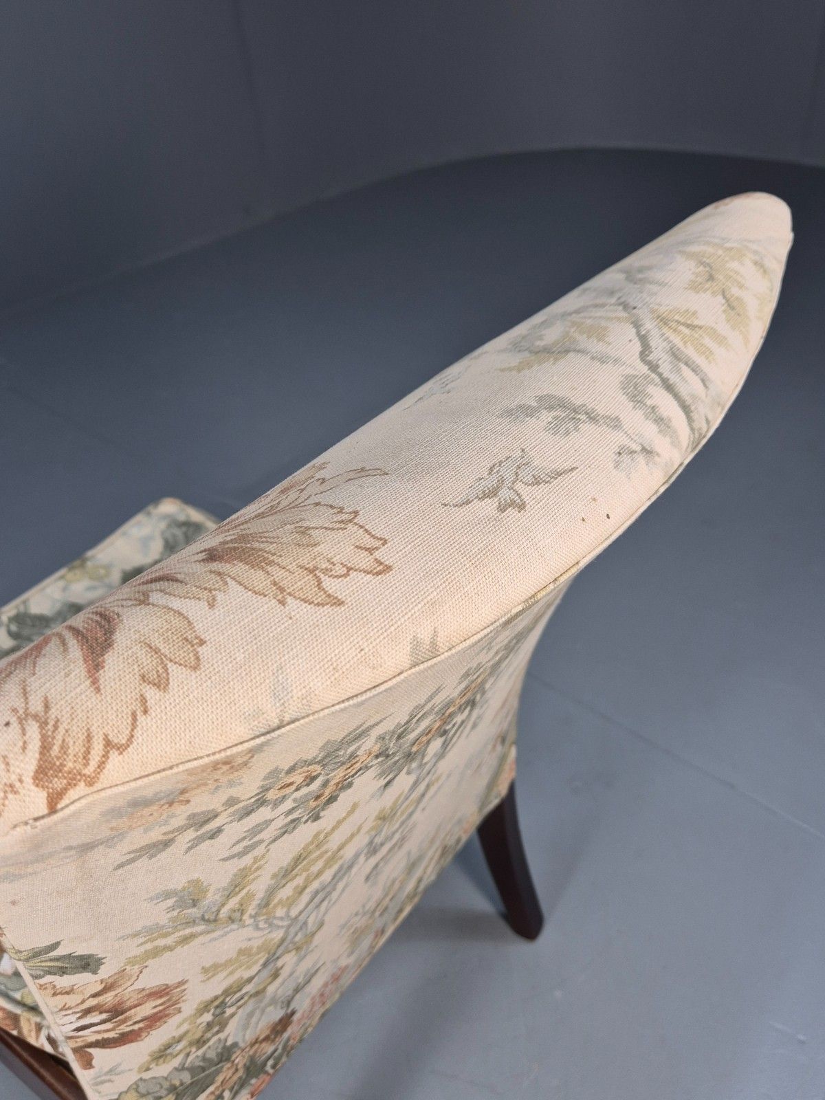 Furniture Vintage Parker Knoll  Pk747  Cocktail Chair Floral Upholstery 1960s Eb9963 Mnor photo