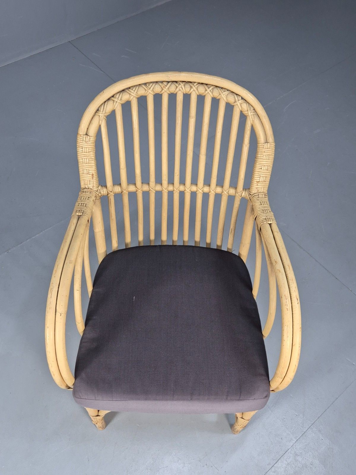 Vintage Wicker Lounge Chair 1970s Retro Eb9209 Vber photo for sale