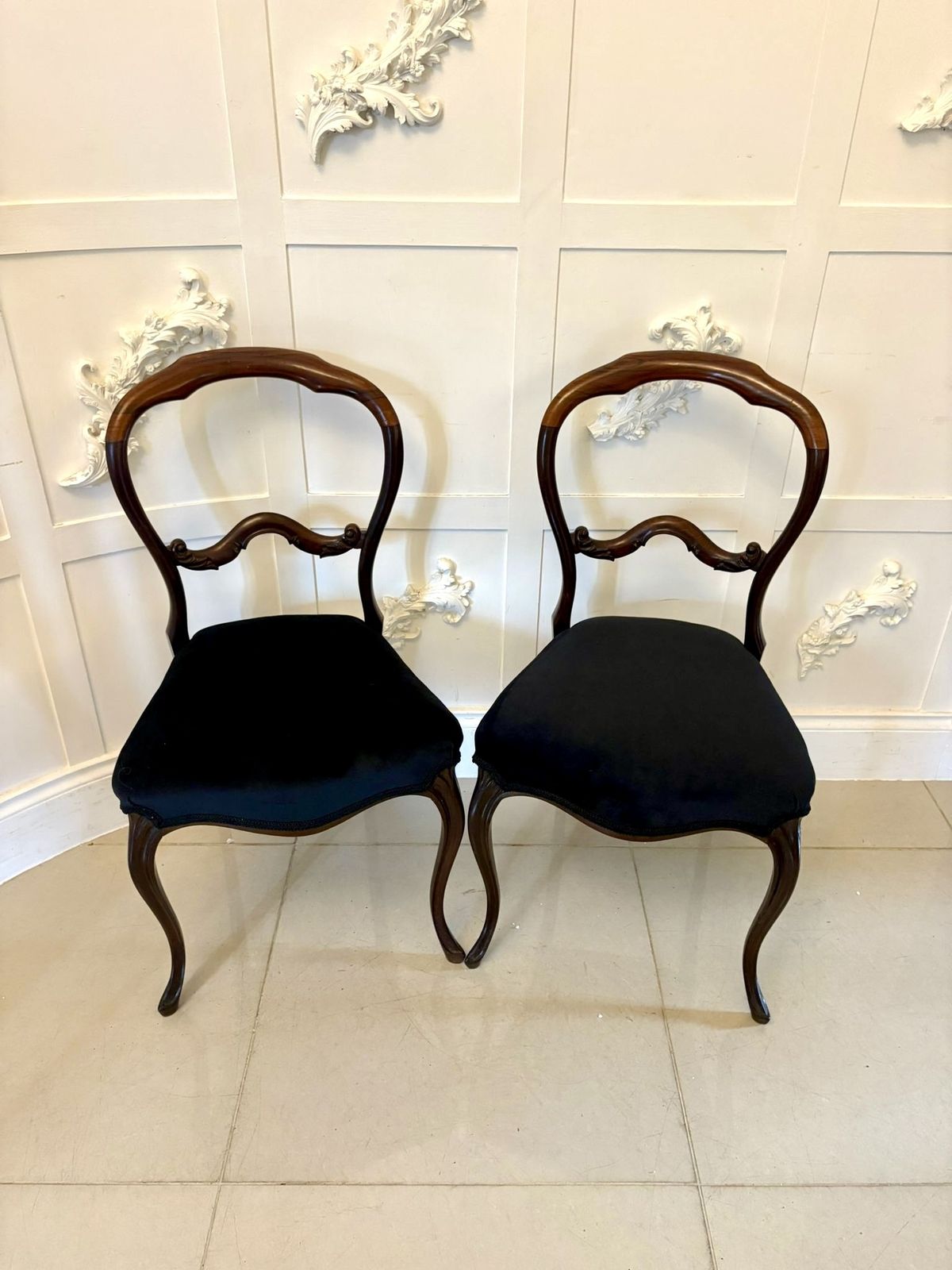 Furniture Superb Quality Set Of Ten Antique 19th Century Rosewood Dining Chairs photo