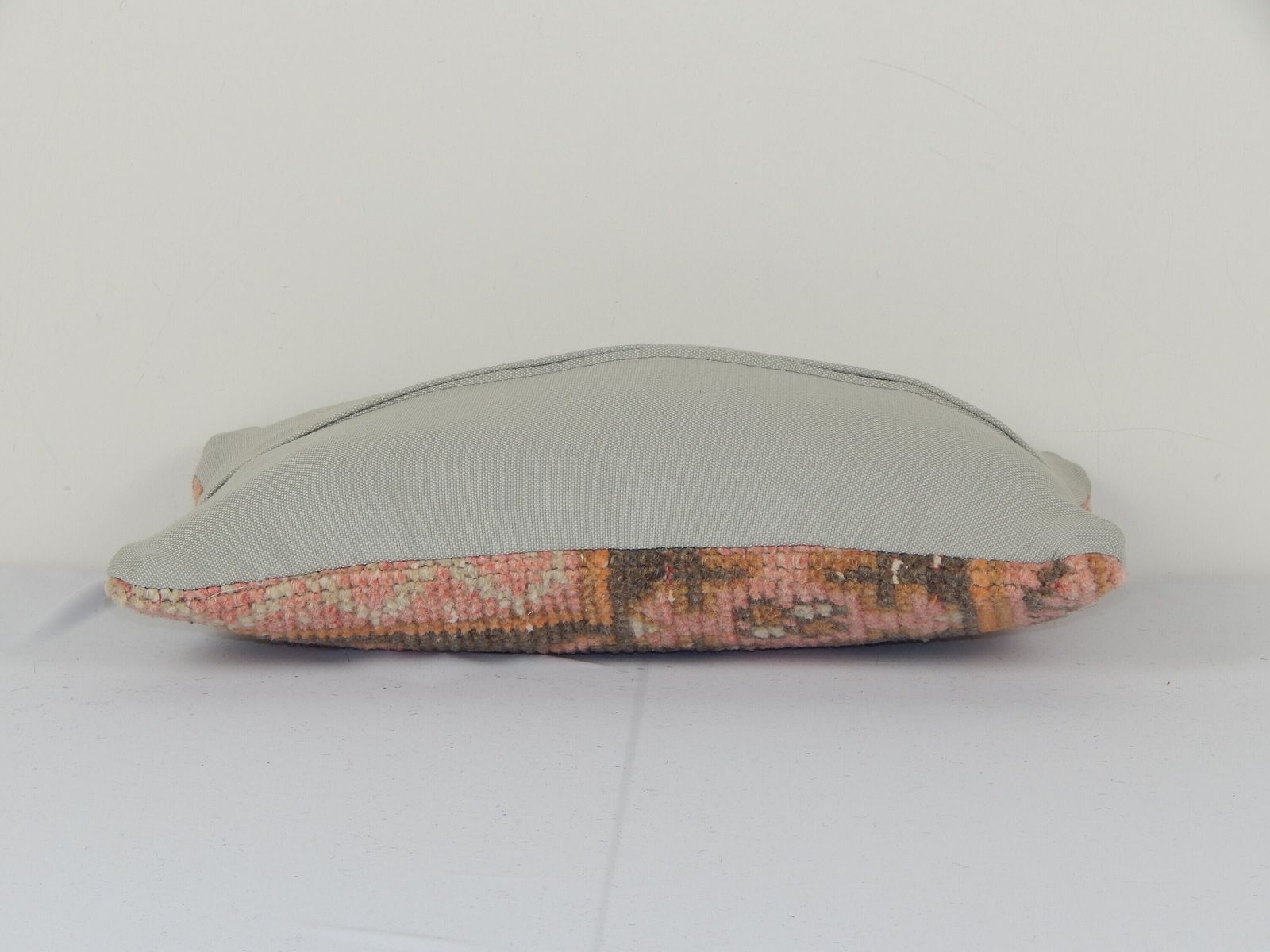 Anatolian Turkish Rug Pillow, Lumbar Pillow Cover, Ethnic Vintage Handmade Lumbar Cover, Vintage Carpet Soft Wool Pillow photo furniture