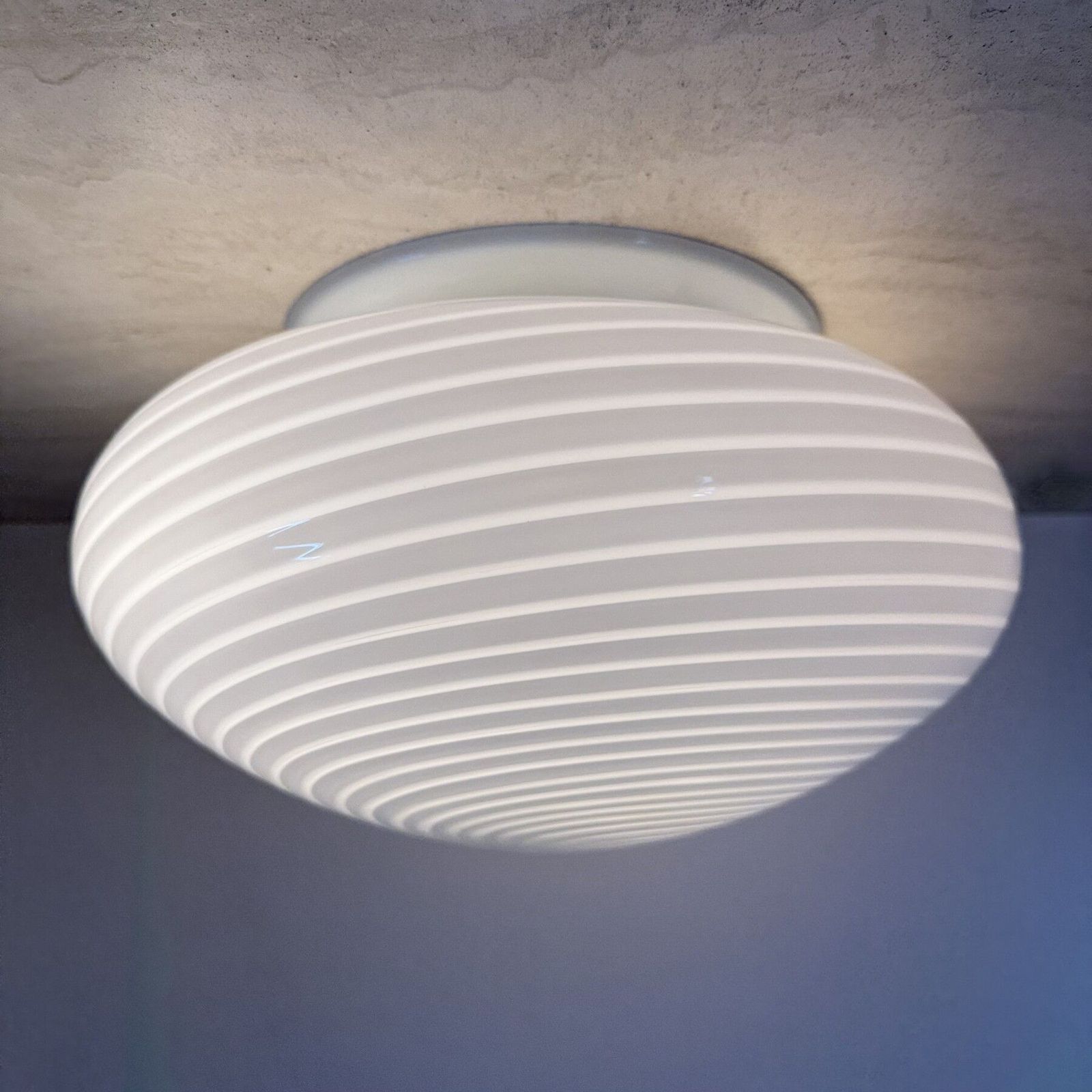 Swirl Opbouw Plafondlamp, Jaren 1970, Italië photo for sale