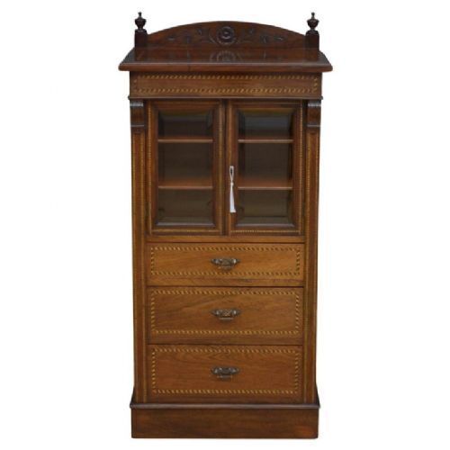Edwardian Rosewood And Mahogany Cabinet