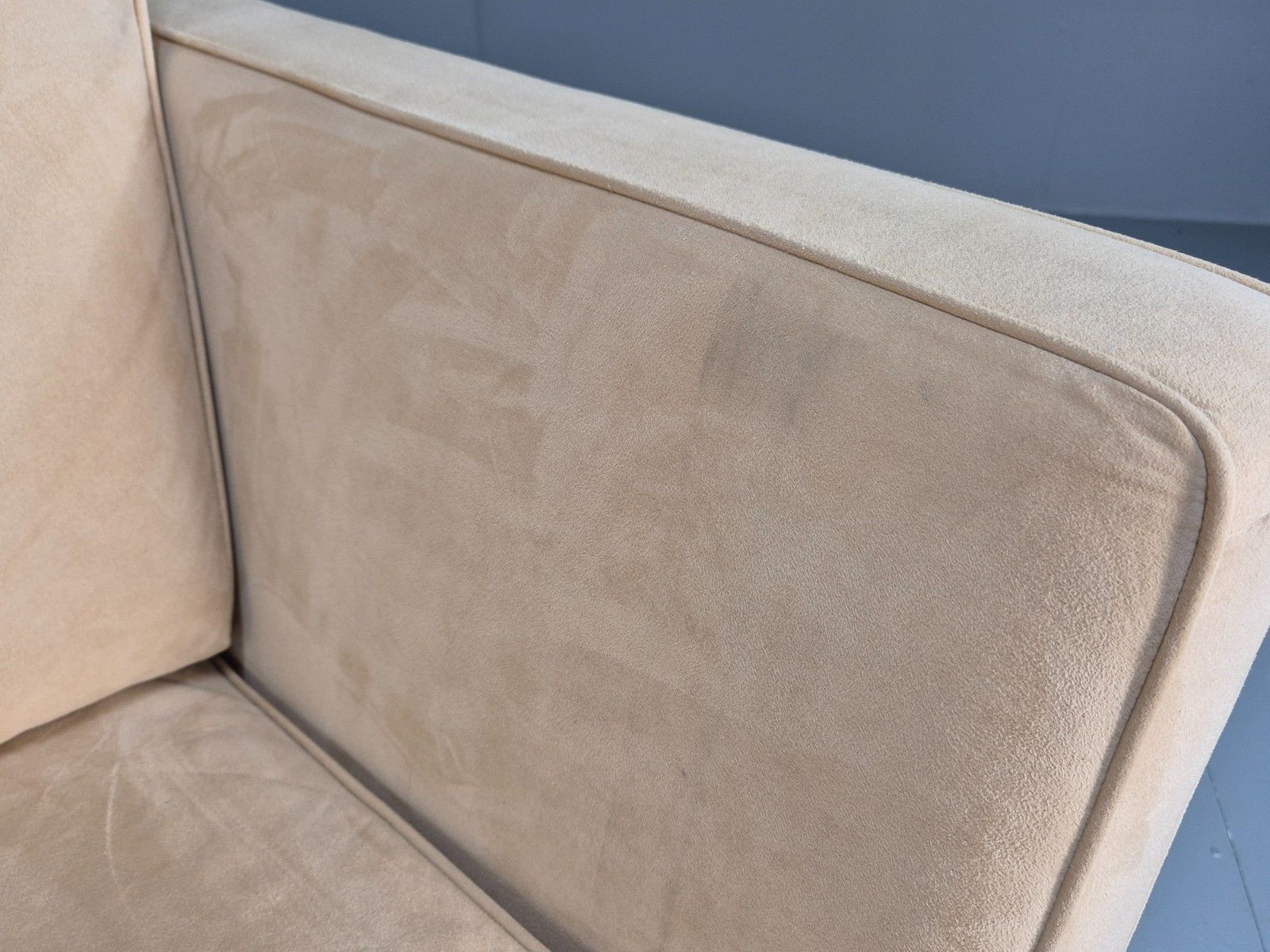 Vintage 2 Seater Sofa By Skalma Beige Suede Danish Seating Eb10427 M2ss photo buy