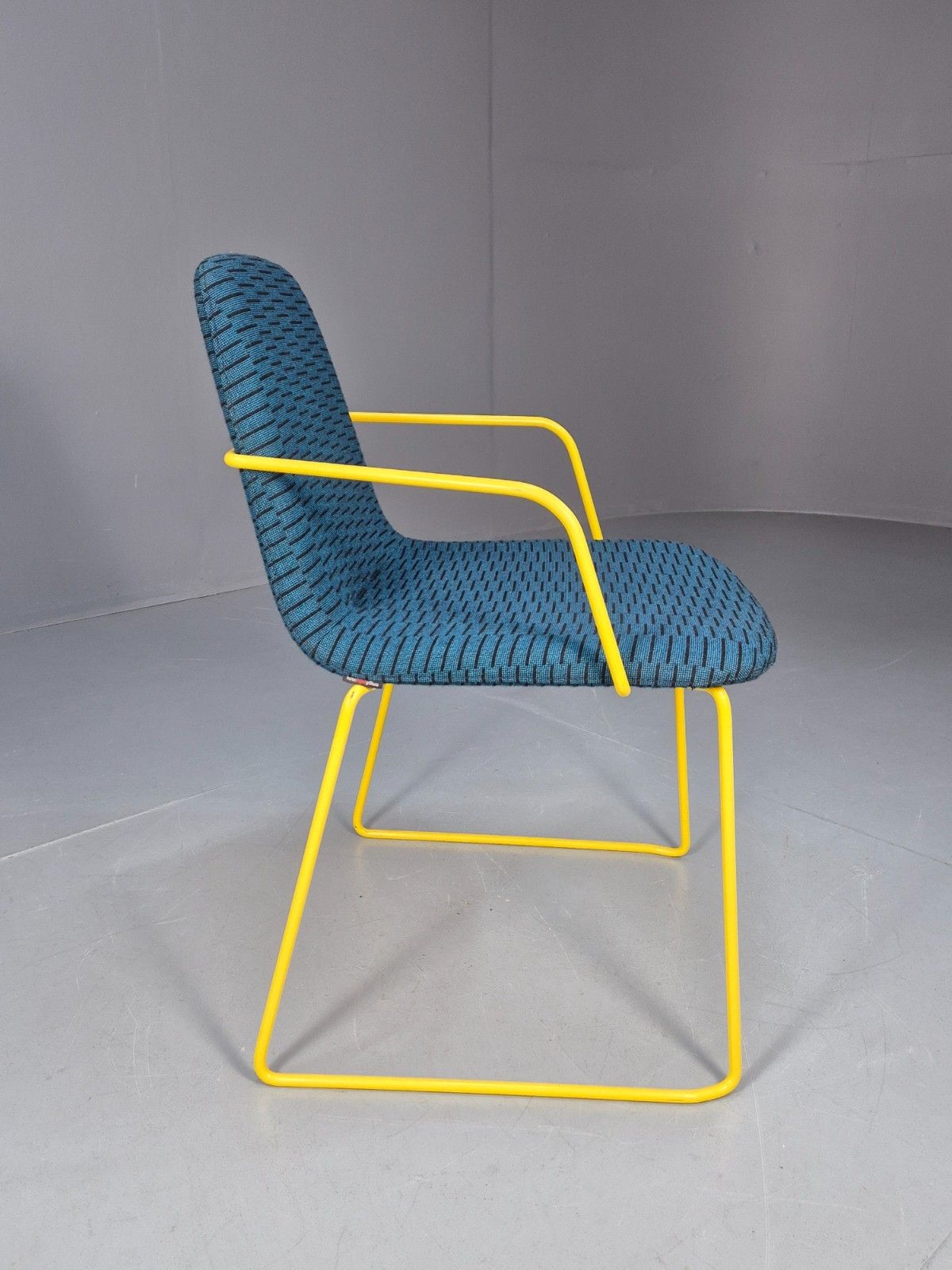 Modern Yellow Metal Framed Chair By Hitch Mylius Cebl Collection Eb10305 Mnor photo buy