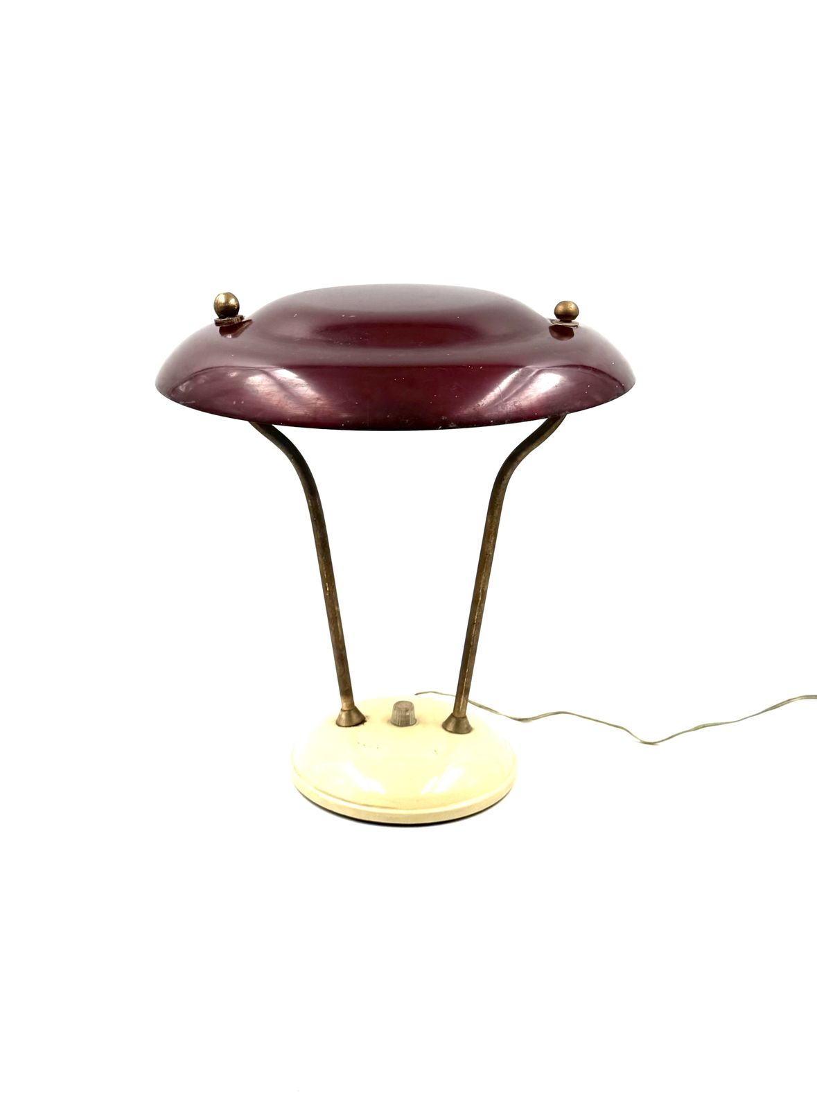 Mid Century Brass Desk Lamp, France Ca. 1950 photo Lighting