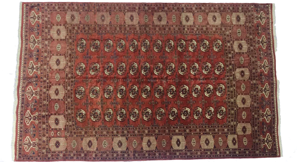 Vintage Turkmen Carpet 334x224cm