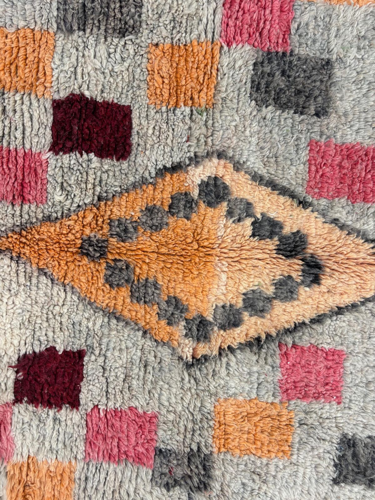 photo for sale Handmade Moroccan Boujad Wool Rug 190x300 Cm – Colorful Abstract Design – 100% Wool – Unique Berber Carpet