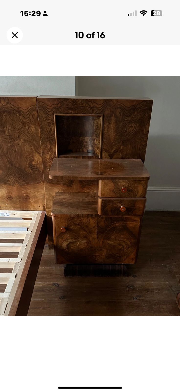 photo vinterior Art Deco Bed In De Choen Style
