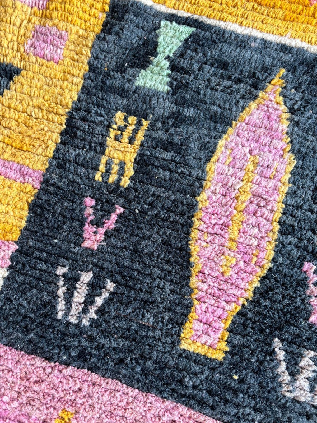 Moroccan Pink Custom Moroccan Rug   Custom Fabulous Boujaad Rug   Pink Boujad Rug   Moroccan Handmade Rug   Moroccan Wool Rug photo Textiles