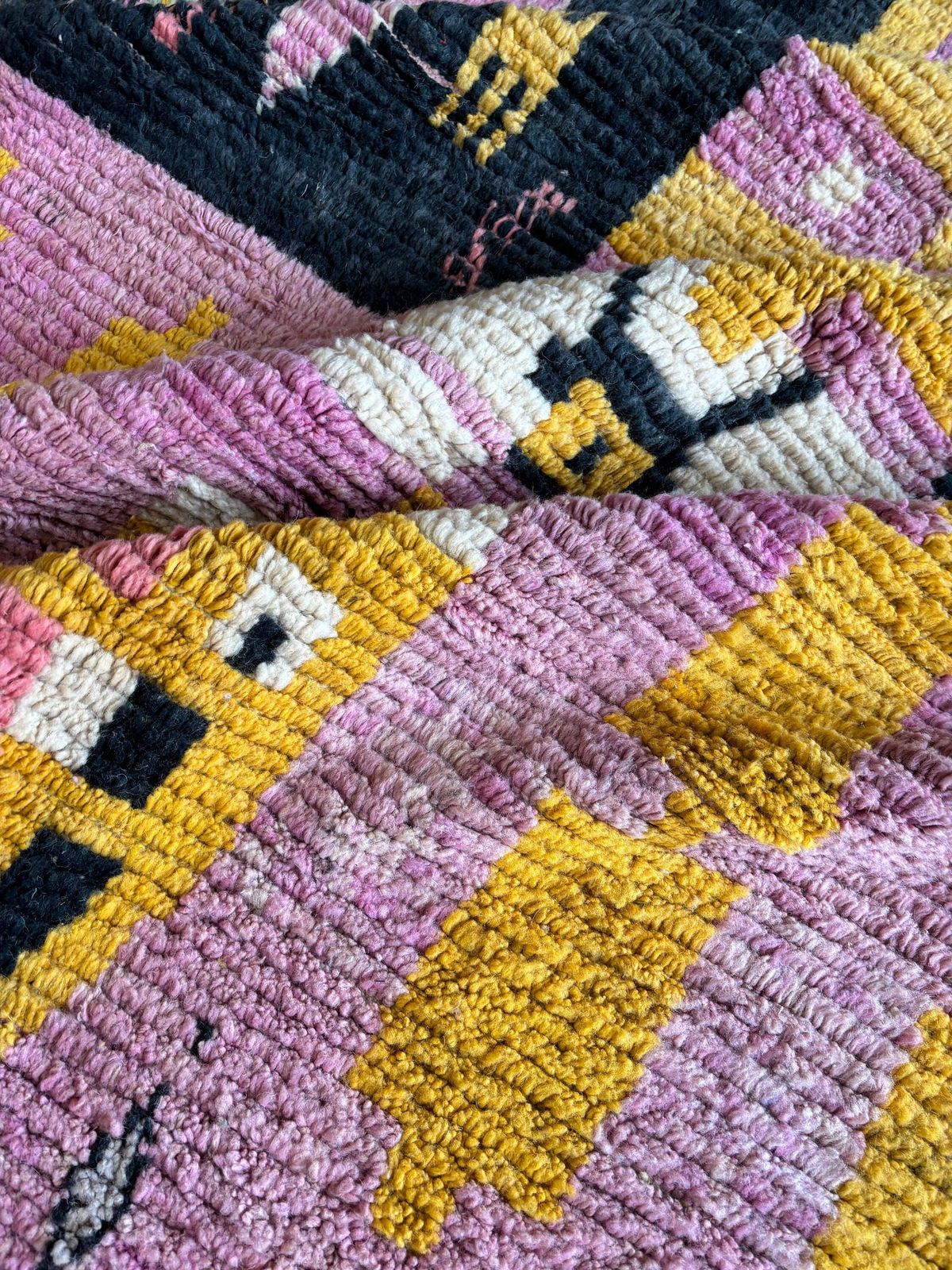 Moroccan Pink Custom Moroccan Rug   Custom Fabulous Boujaad Rug   Pink Boujad Rug   Moroccan Handmade Rug   Moroccan Wool Rug photo buy