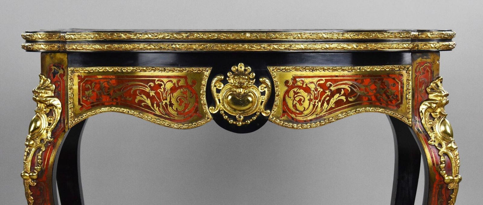 photo furniture Louis XV Style Boulle Marquetry Card Table By Edwards & Roberts