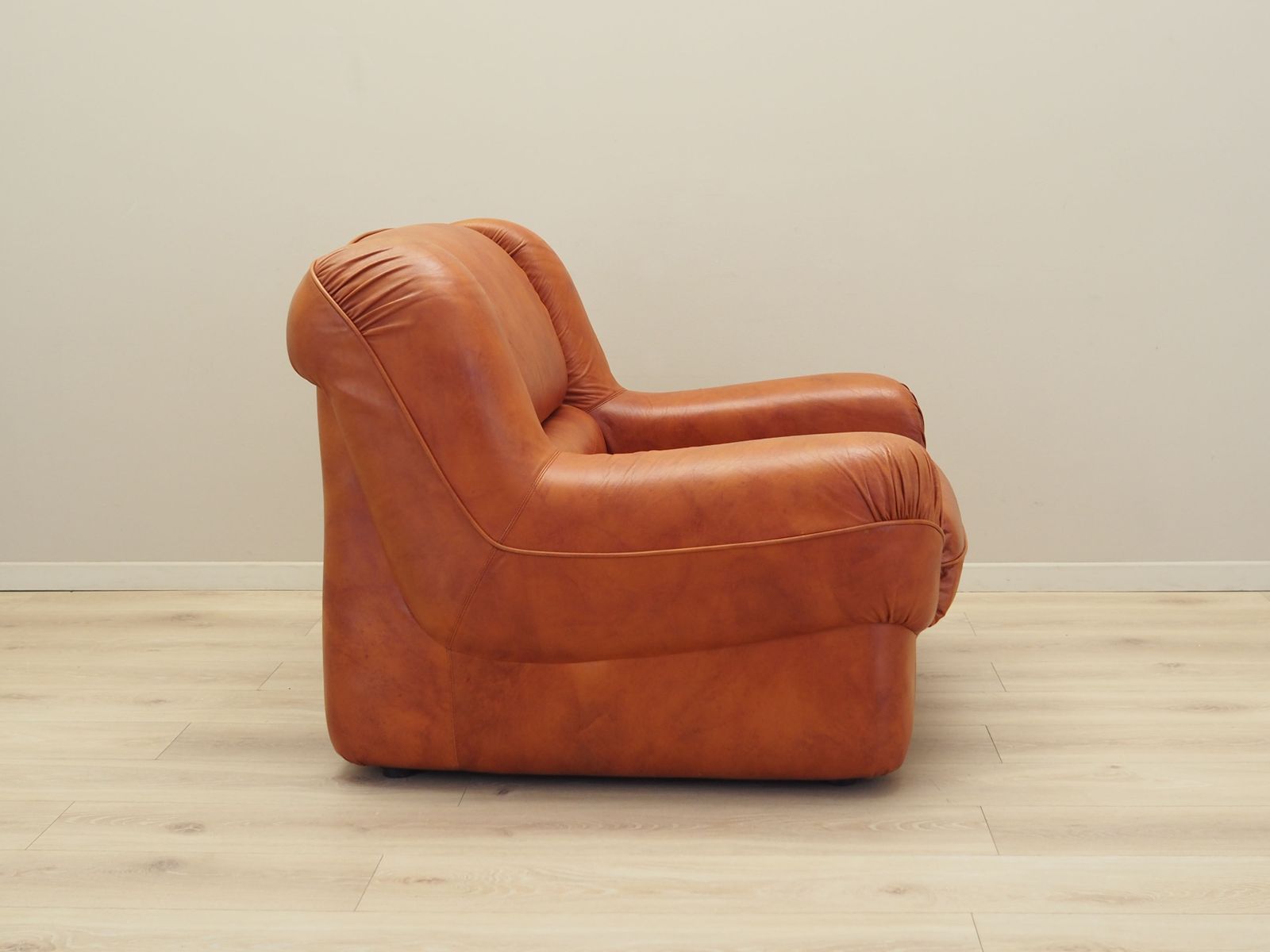 Oranje Fauteuil, Italiaans Design, Jaren 1970, Fabrikant: Mimo Padova photo vintage