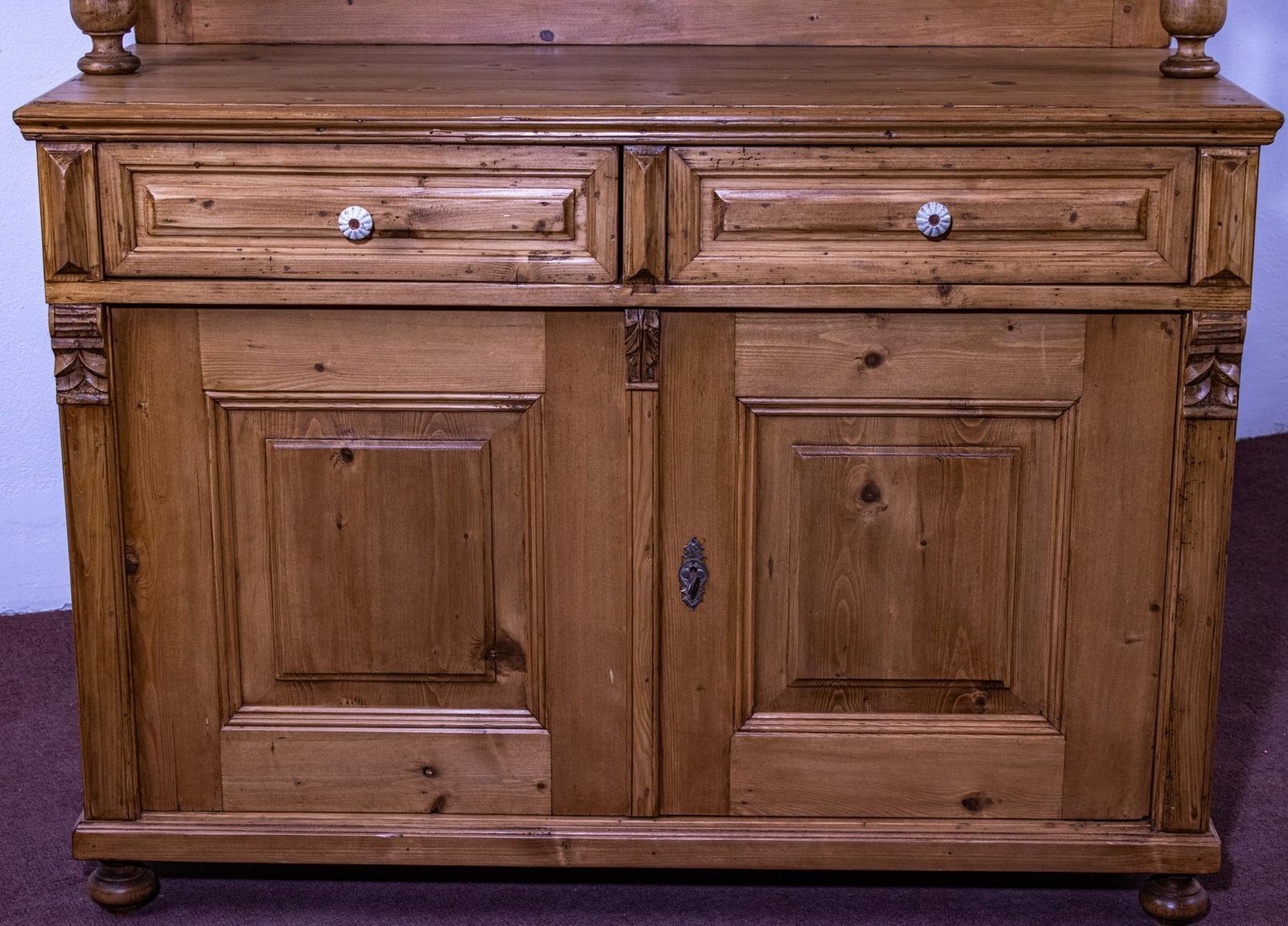 Antique Pine Kitchen Dresser/Buffet, 1910 photo 1336.0