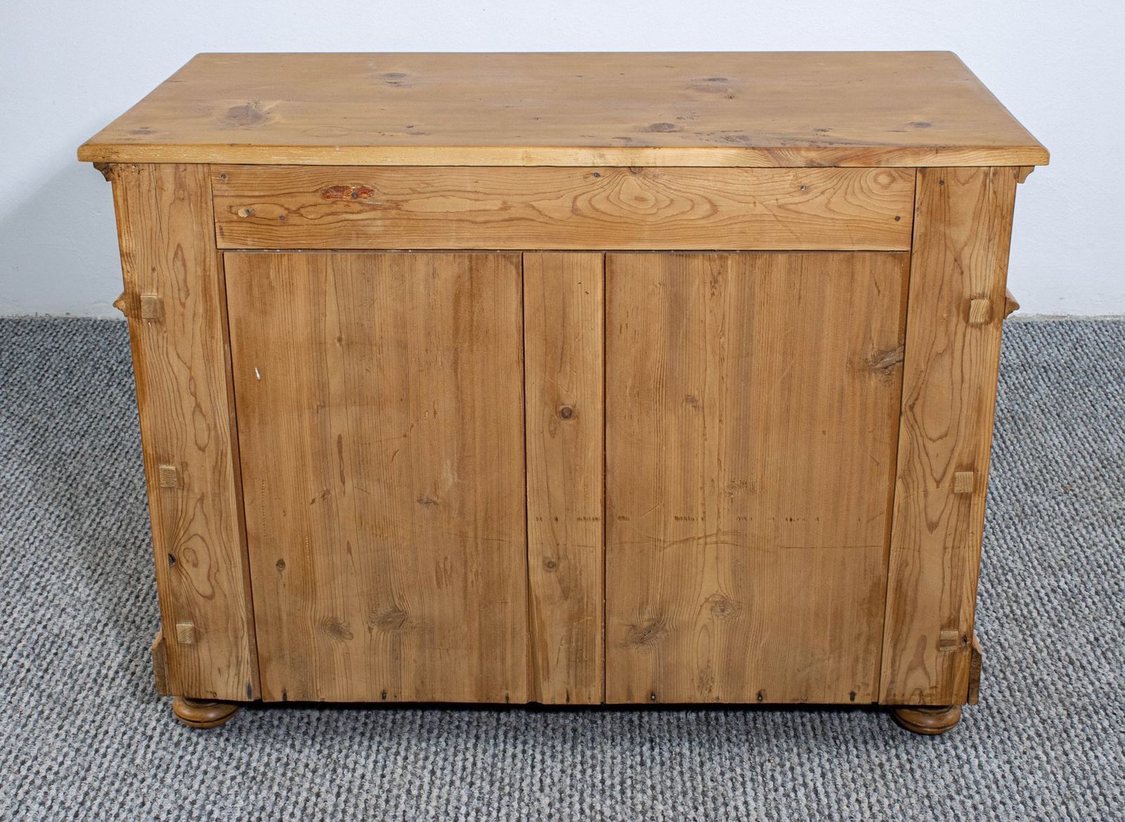 Antique Waxed Stripped Pine Chest Of 4 Drawers, Late 19th Century photo 663.0