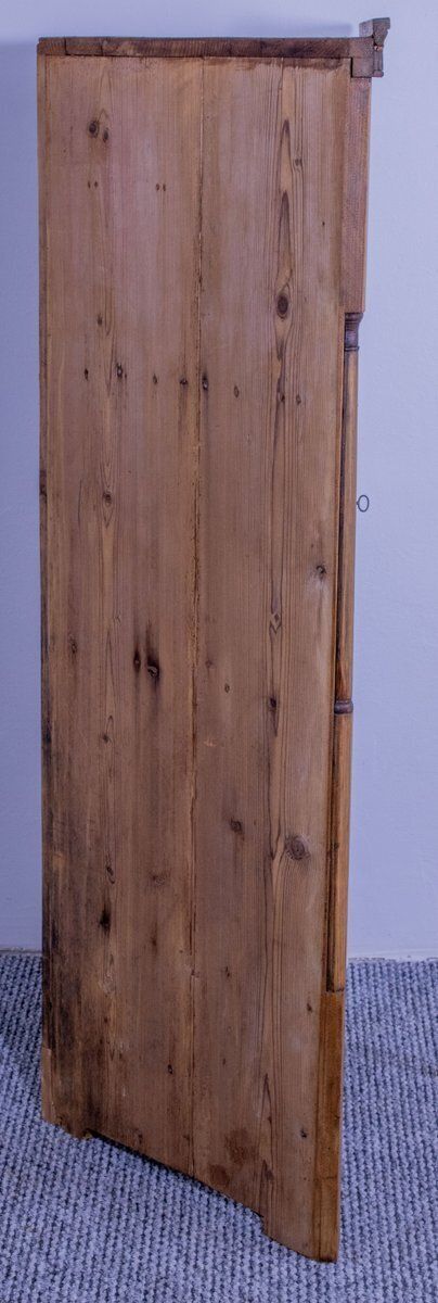 Late 19th Century Pine Corner Cabinet With Drawer, 1899 photo buy