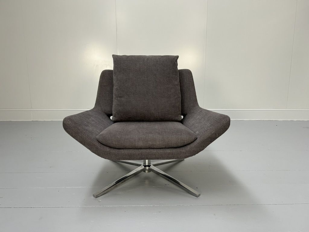 B&B Italia “Metropolitan Me84” Armchair – In Mid Grey Fabric