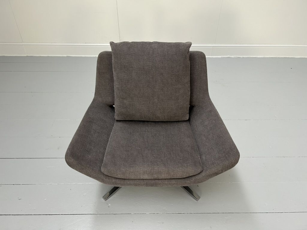 B&B Italia “Metropolitan Me84” Armchair – In Mid Grey Fabric photo 1700.0