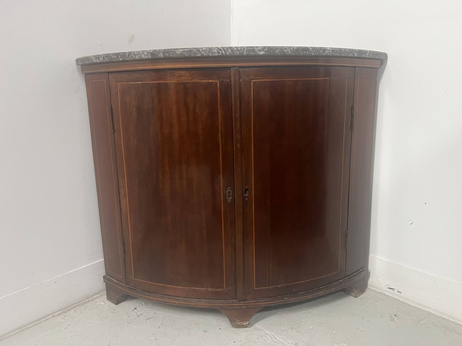 Half Moon Corner Cabinet In Louis XVI Style, 19th Century photo Furniture