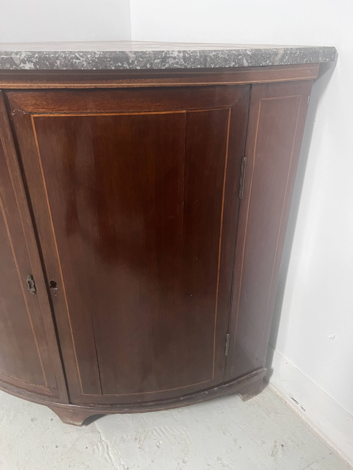 Half Moon Corner Cabinet In Louis XVI Style, 19th Century photo 1073.25