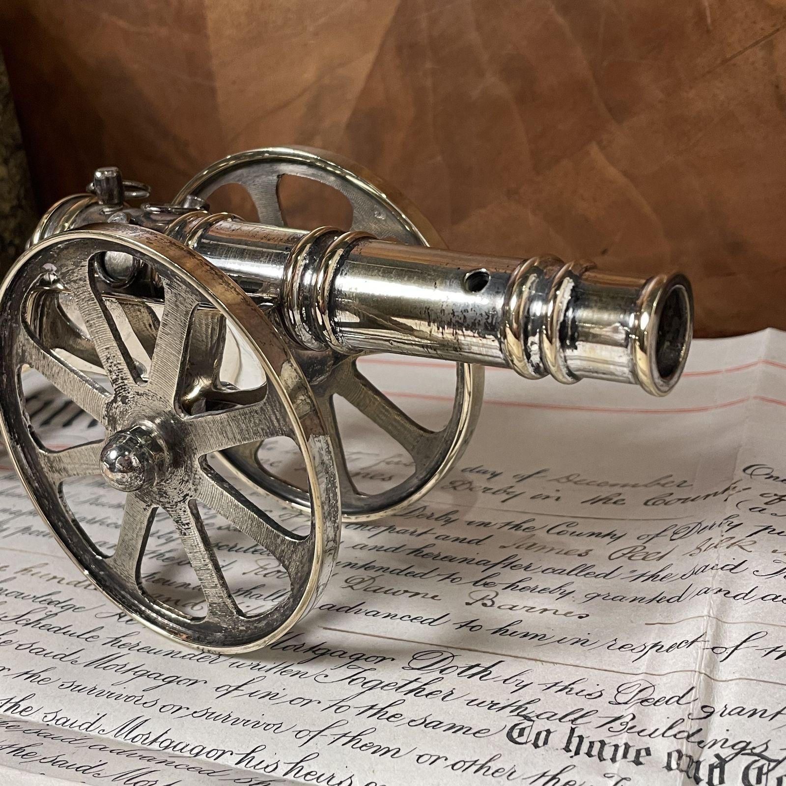 A Model Of A Cannon, 1900s, Antique