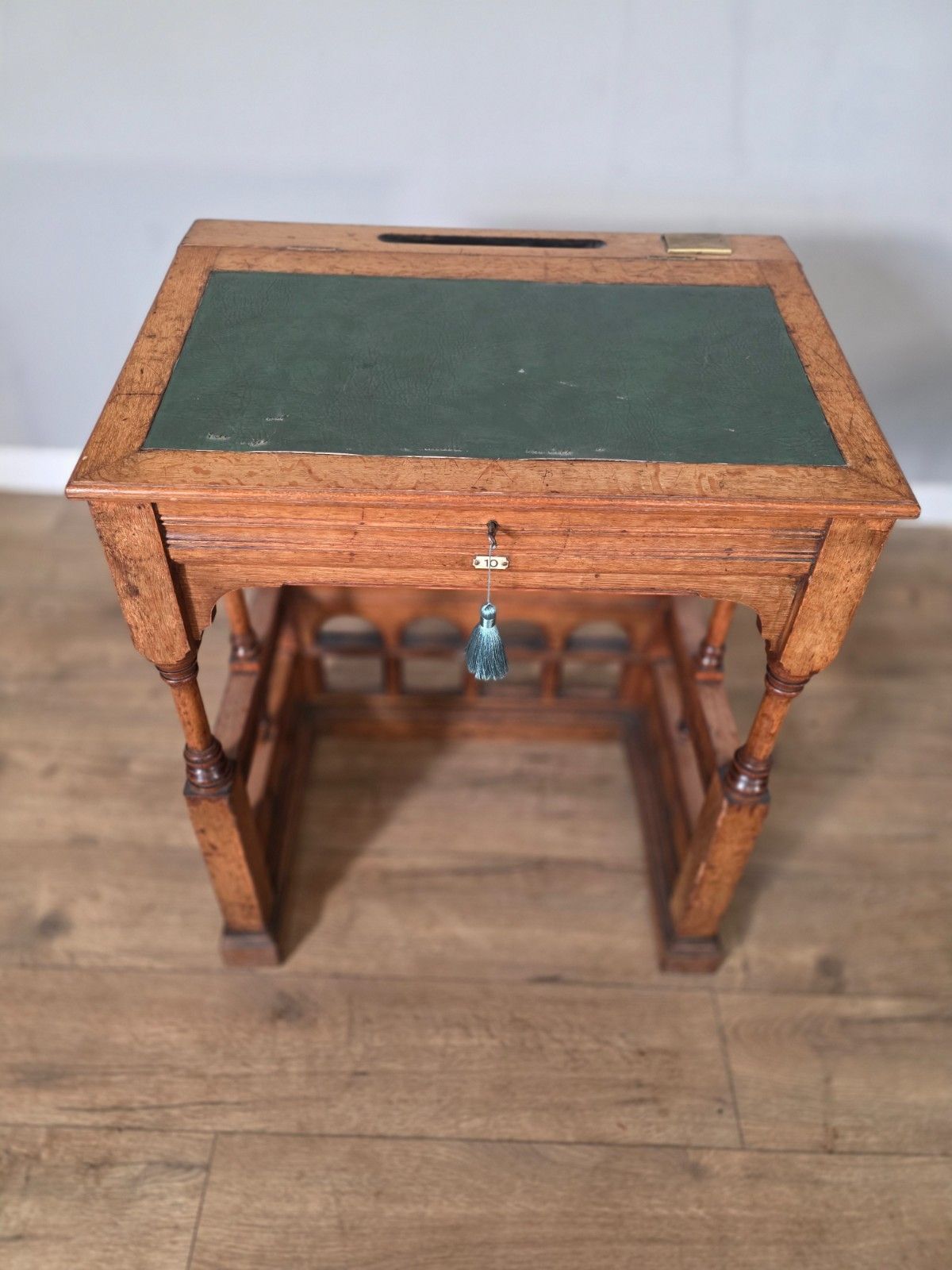 Antique 1890s Clarks Desk Made By Simpsons Of Kendall For The Town Hall photo furniture