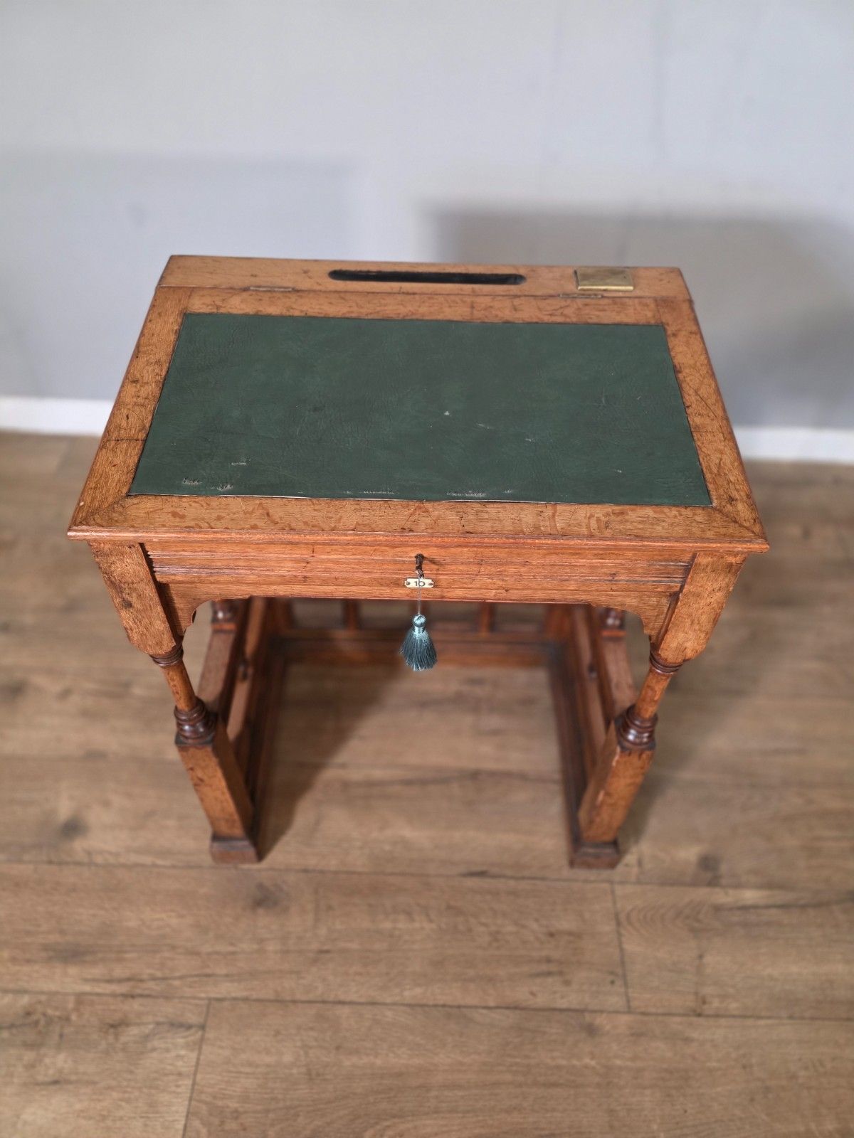 Antique 1890s Clarks Desk Made By Simpsons Of Kendall For The Town Hall photo buy