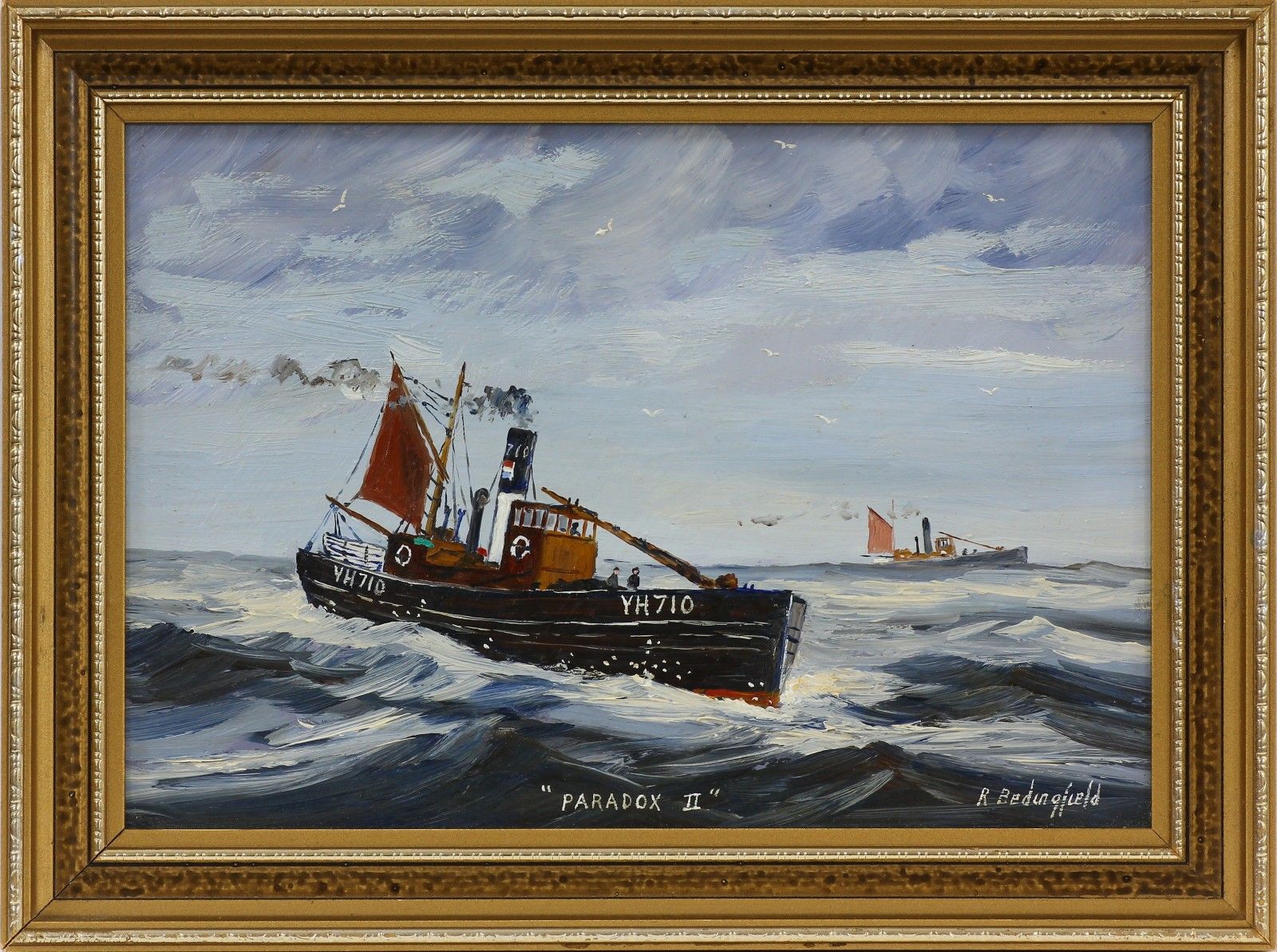 Oil On Board By Roger Bedingfield. Titled "Paradox II" photo 75.0