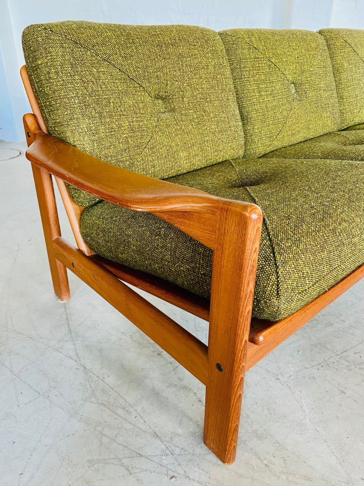 Vintage Retro Danish Mid Century 3 Person Sofa  By Arne Wahl Iversen 1970s photo Furniture