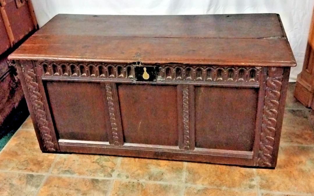 Victorian Oak Coffer / Blanket Box photo furniture