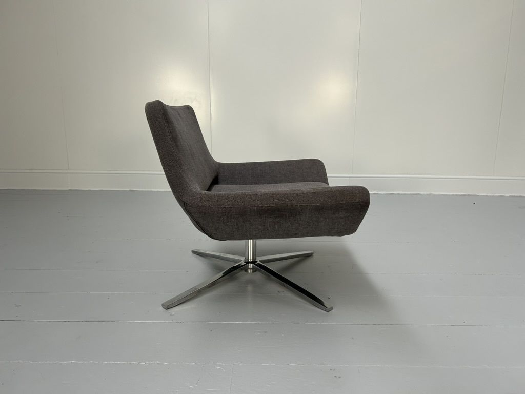 B&B Italia “Metropolitan Me84” Armchair – In Mid Grey Fabric photo for sale