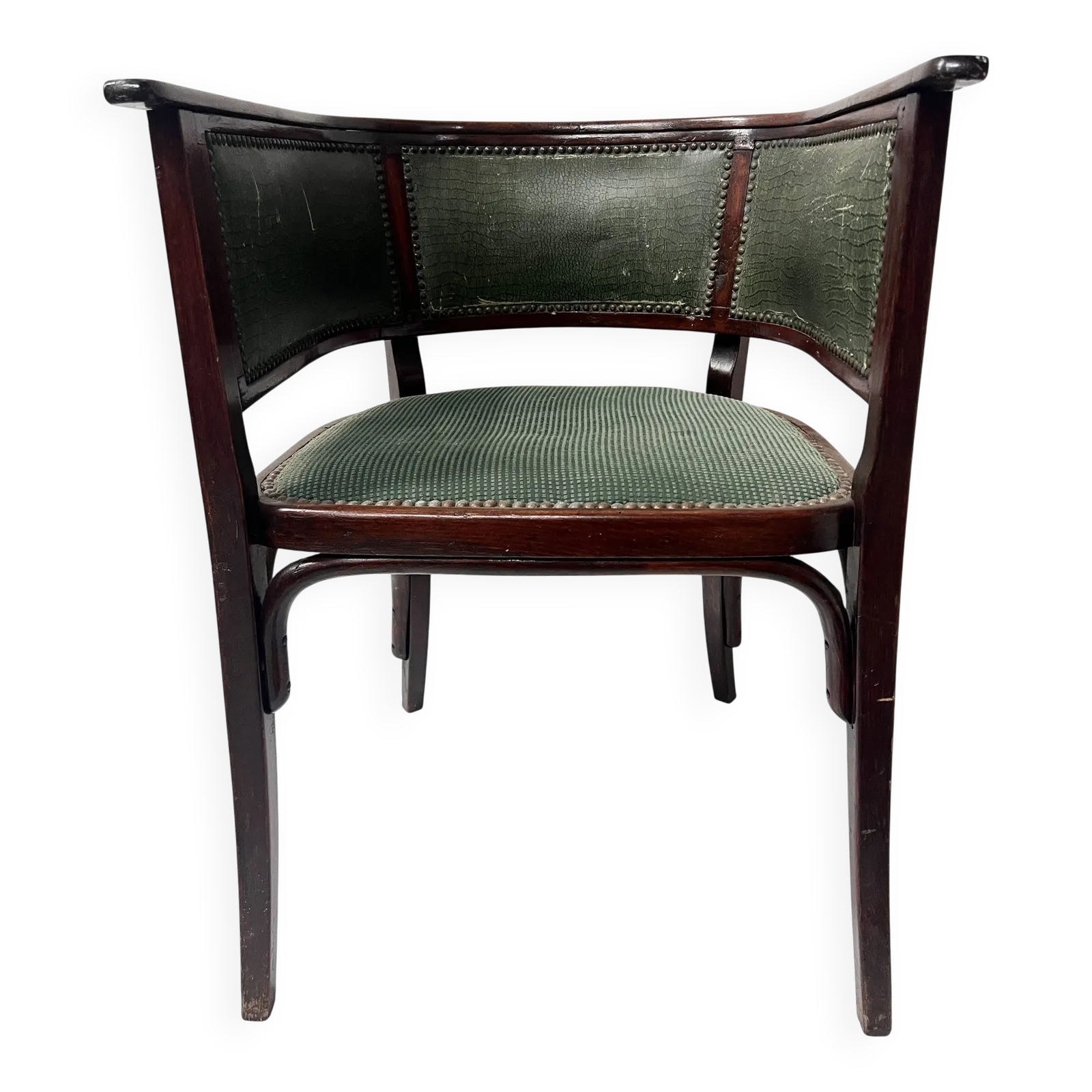 Art Deco Armchair In Courbet Wood "Maison Thonet" 20th Century