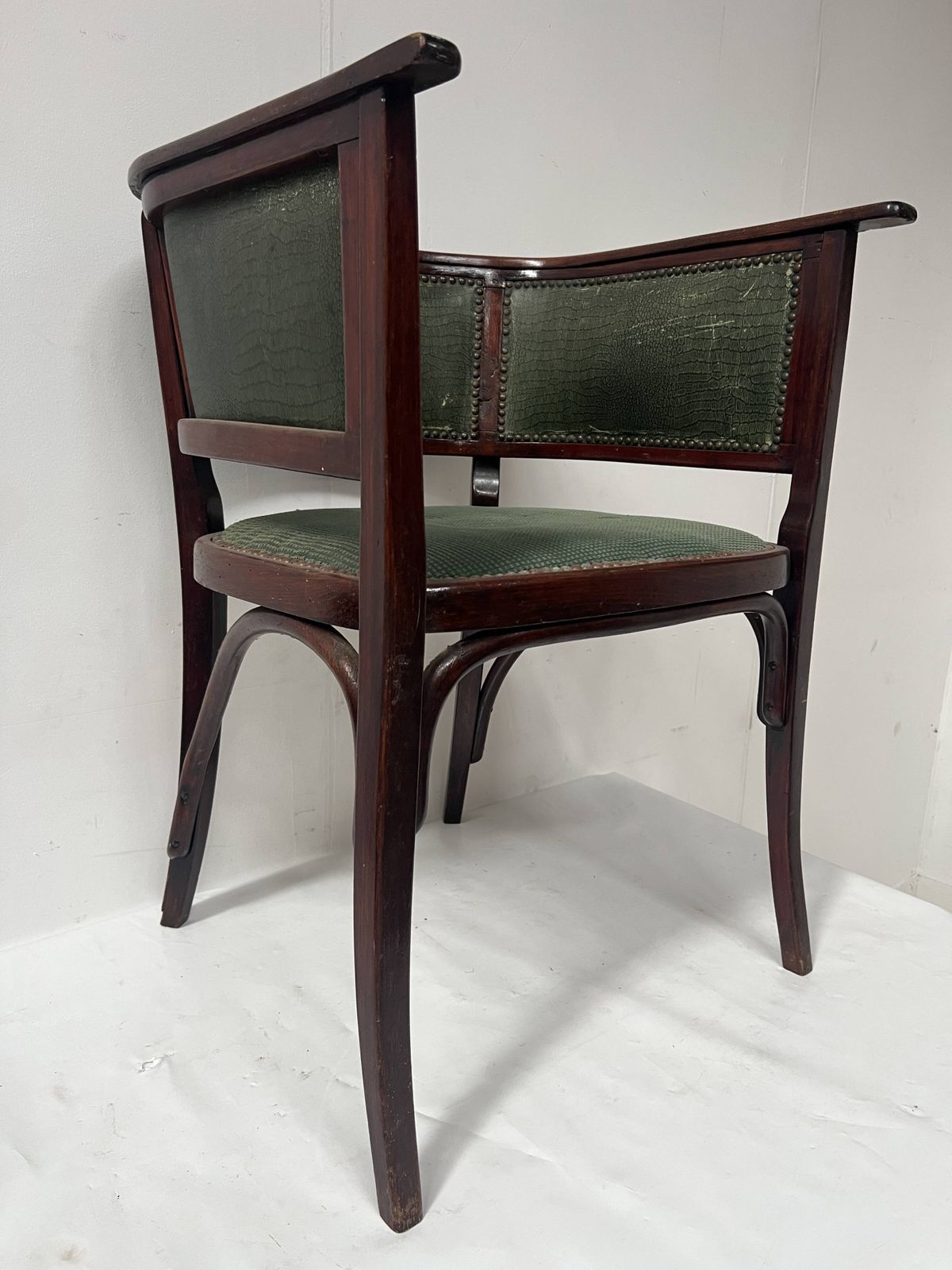 Art Deco Armchair In Courbet Wood "Maison Thonet" 20th Century photo vinterior