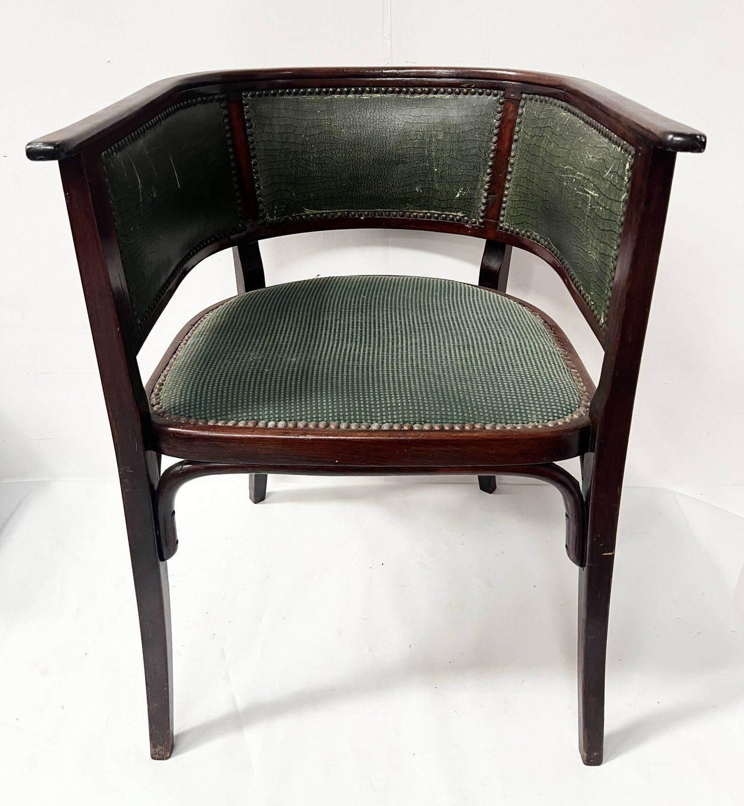 photo for sale Art Deco Armchair In Courbet Wood "Maison Thonet" 20th Century
