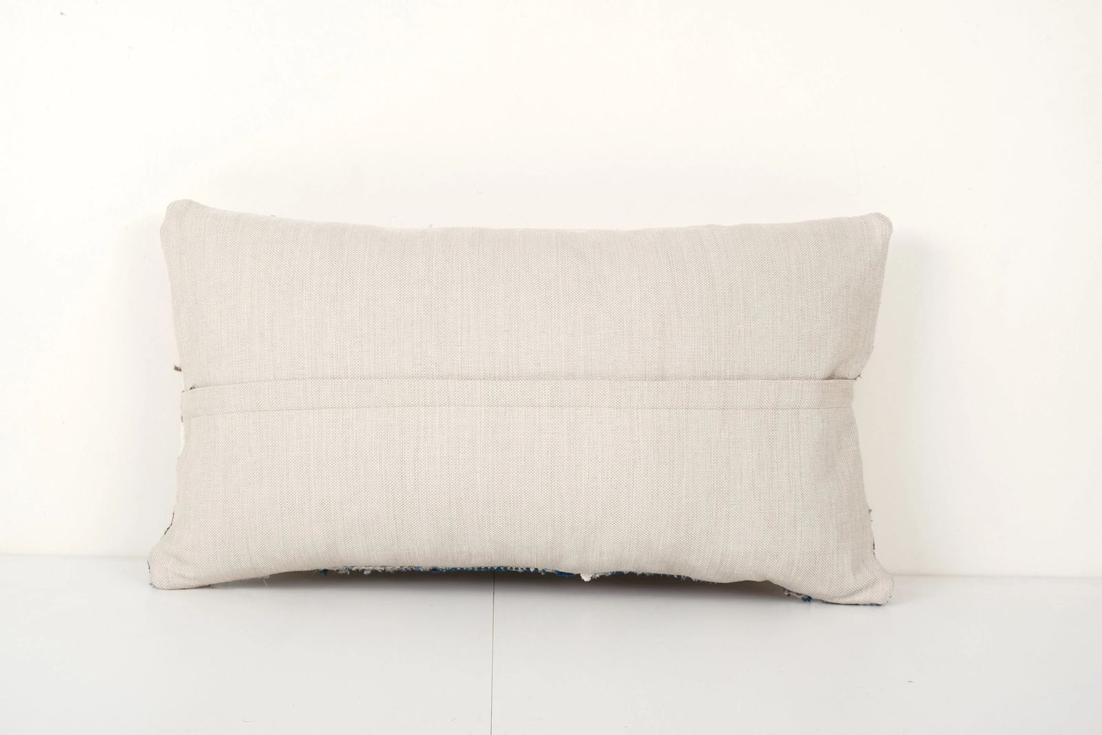 Traditional Turkish Decorative Kilim Pillow, Anatolian Striped Cotton Lumbar Kilim Pillow Cover photo for sale