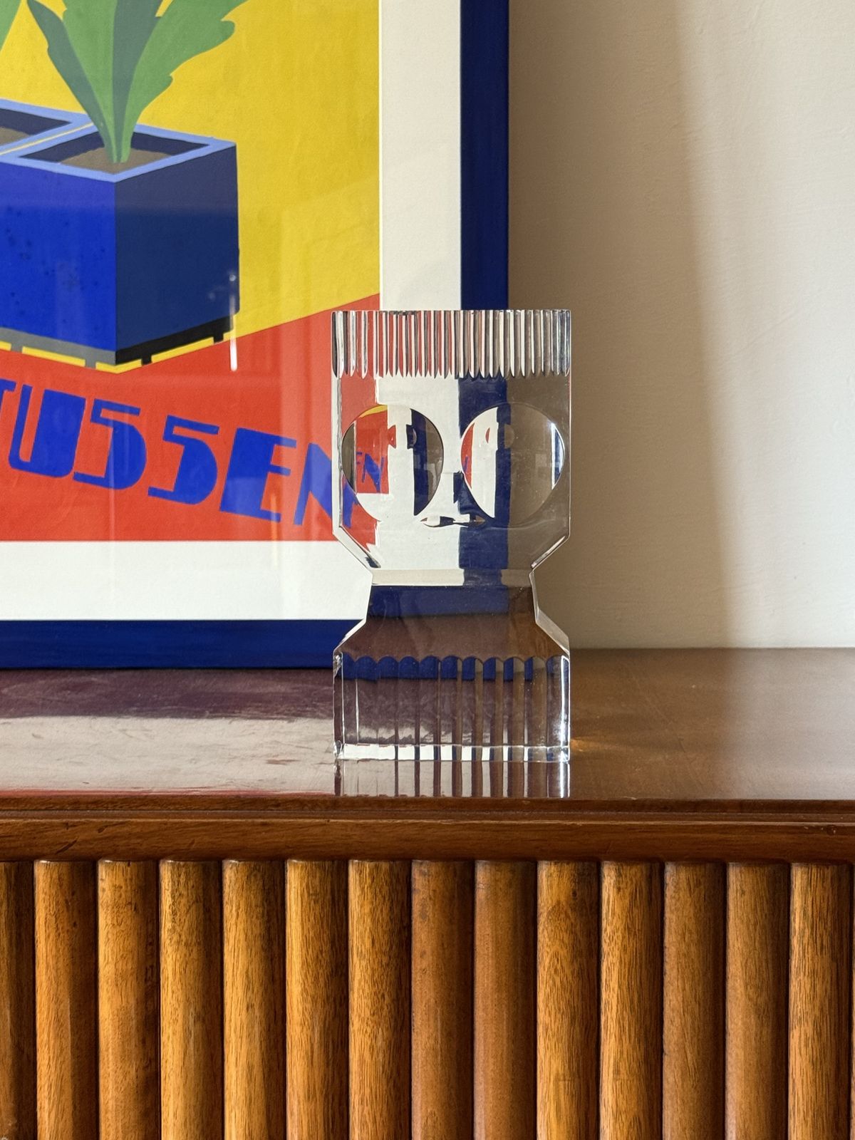 Sven Palmqvist, Modern Glass Sculpture, Orrefors Sweden 1971 photo for sale