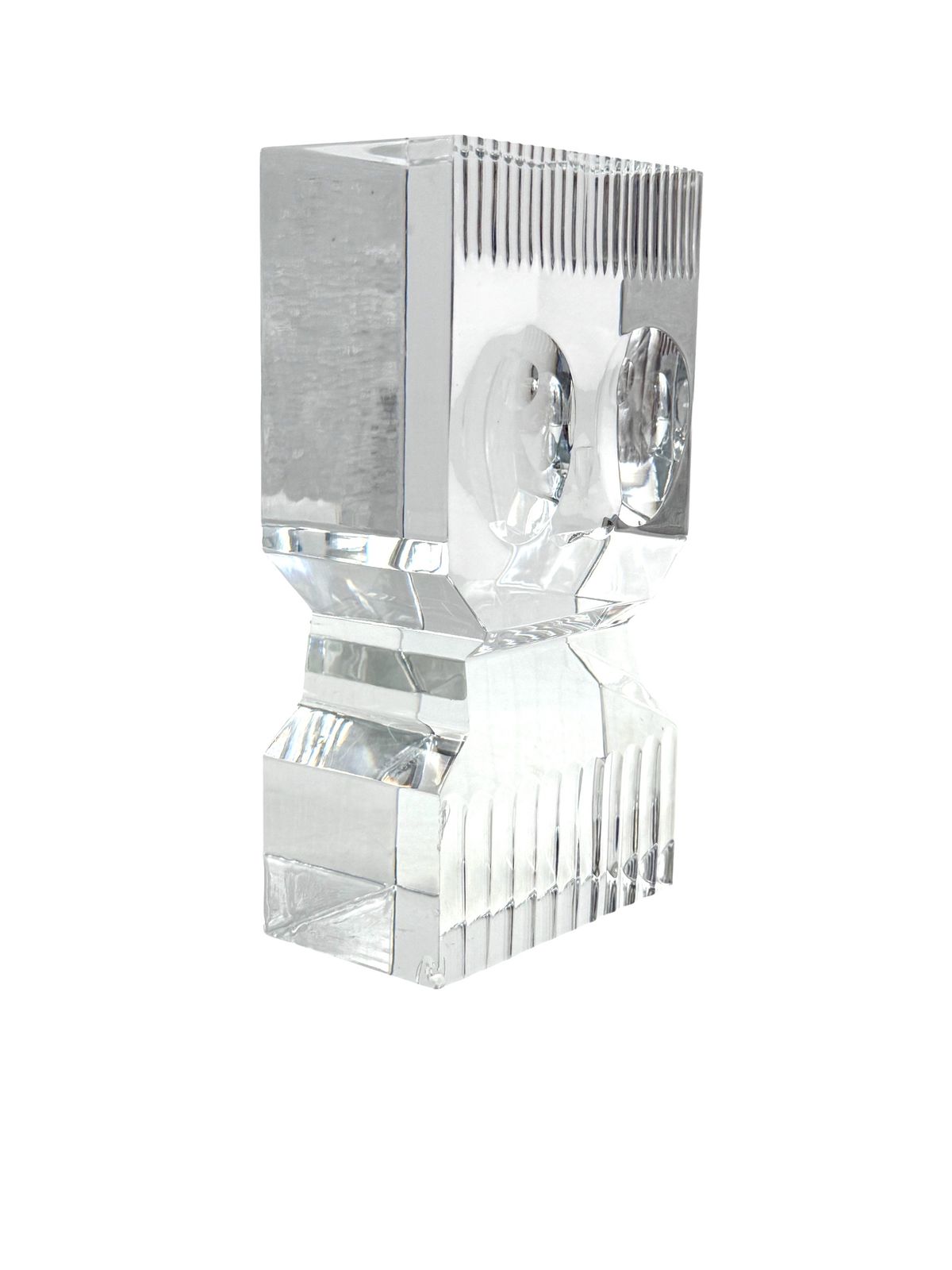 photo furniture Sven Palmqvist, Modern Glass Sculpture, Orrefors Sweden 1971