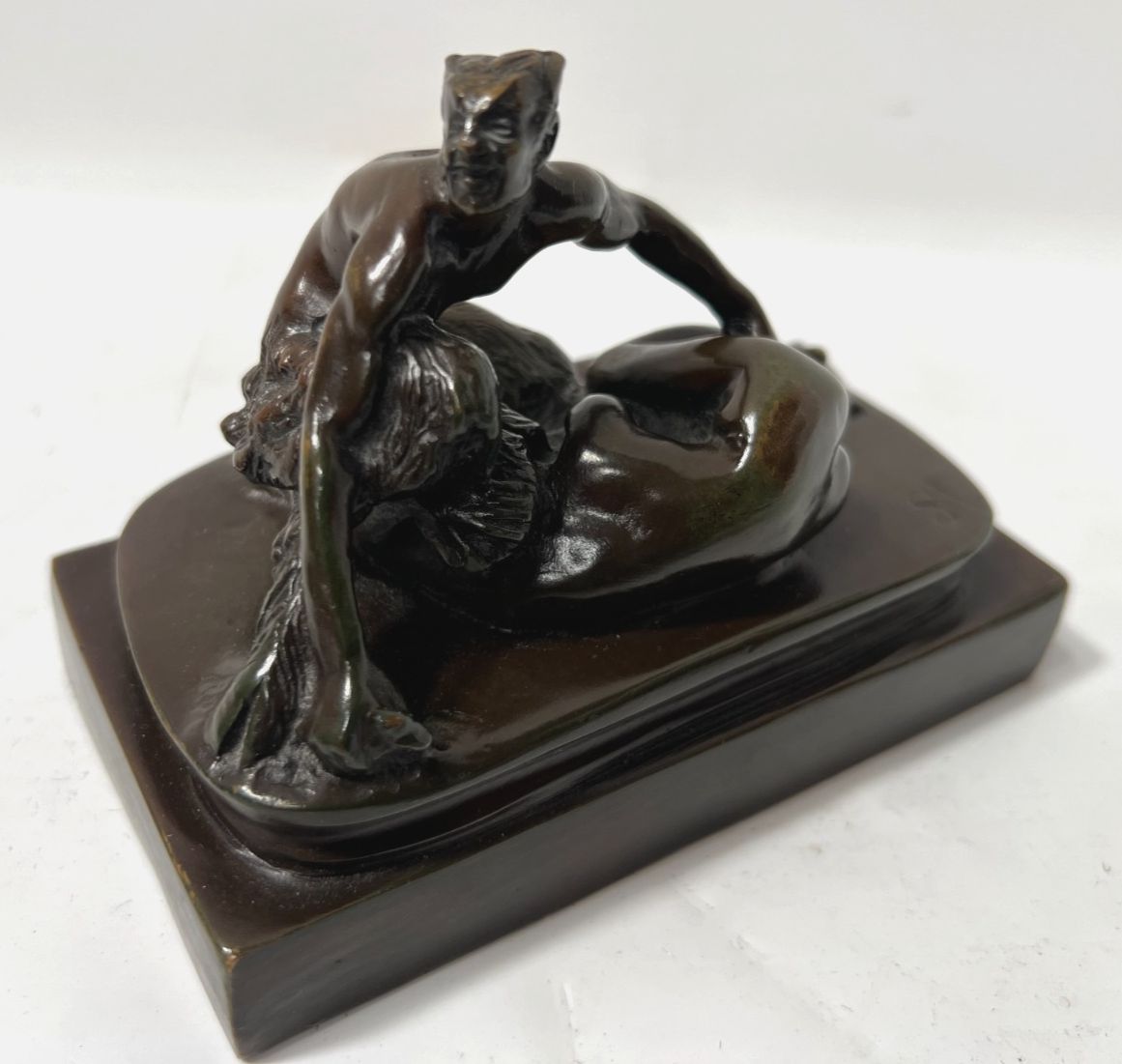 Erotic Bronze With Brown Patina "S.M" 19th Century photo vintage
