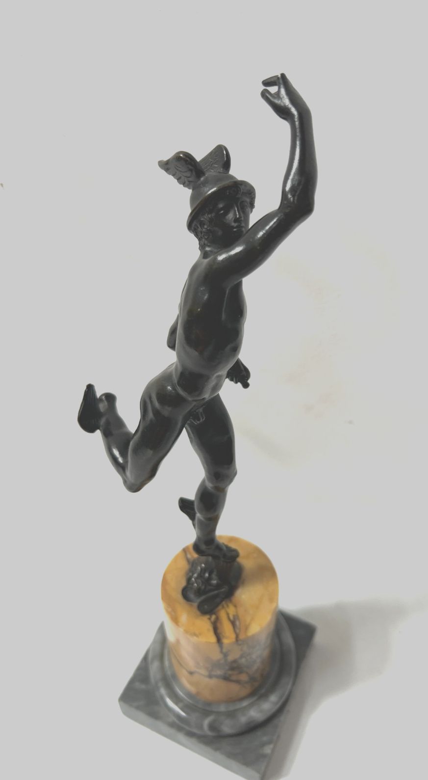 "Mercury" Bronze Group With Brown Patina By John Of Bologna. 19th Century photo Art