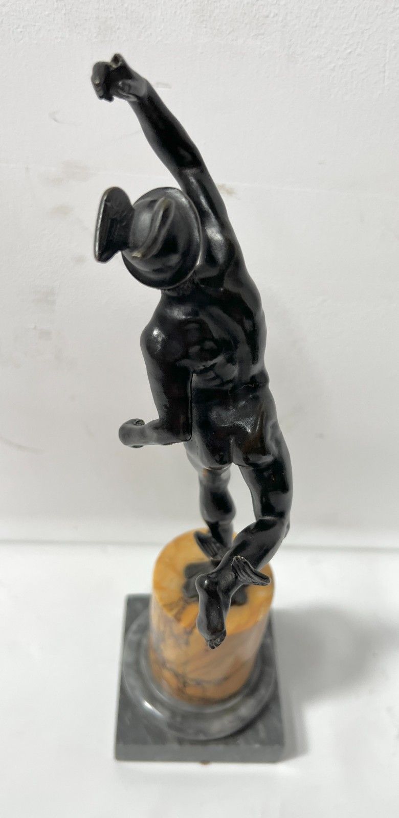 "Mercury" Bronze Group With Brown Patina By John Of Bologna. 19th Century photo vintage