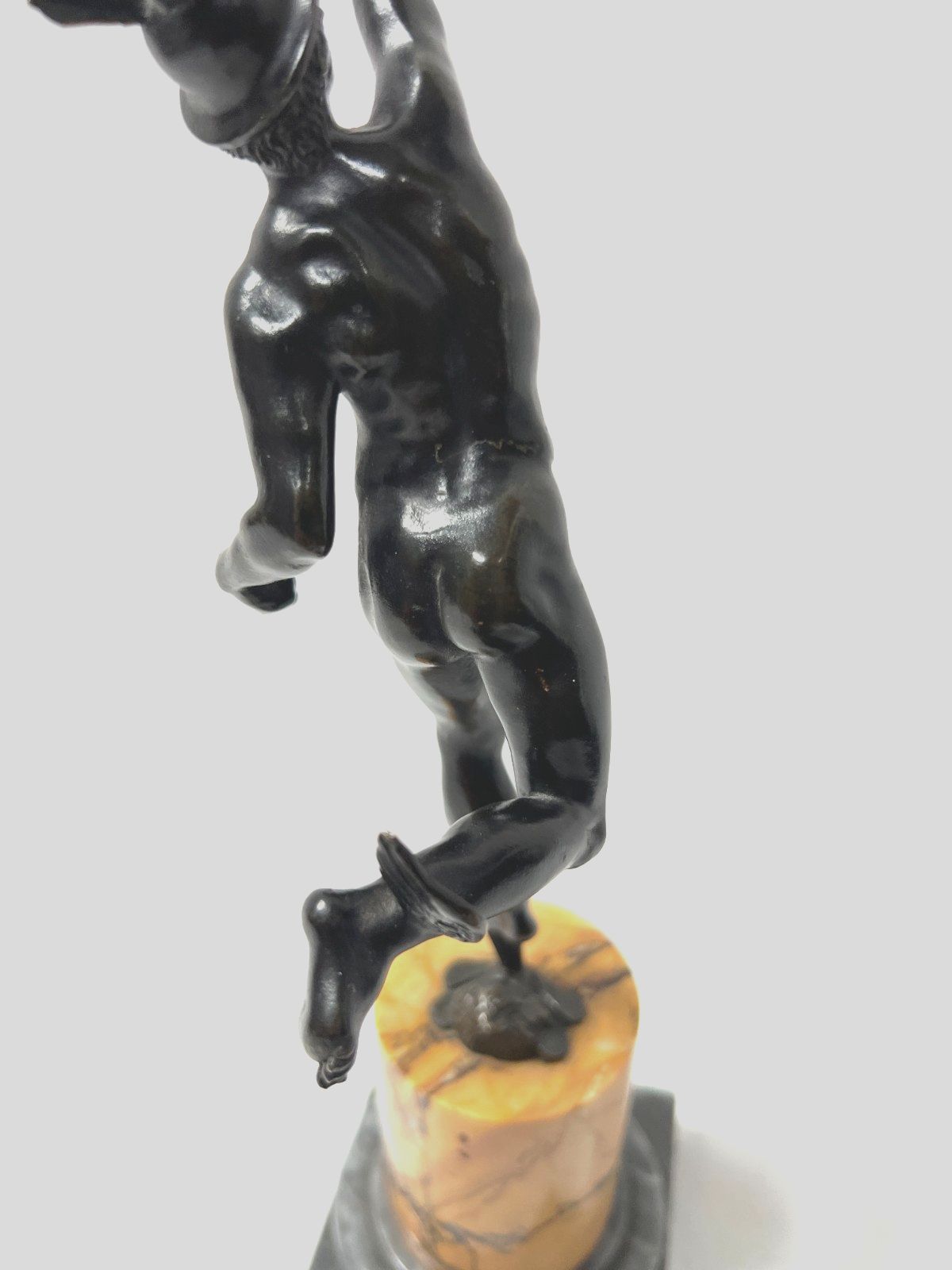 photo furniture "Mercury" Bronze Group With Brown Patina By John Of Bologna. 19th Century
