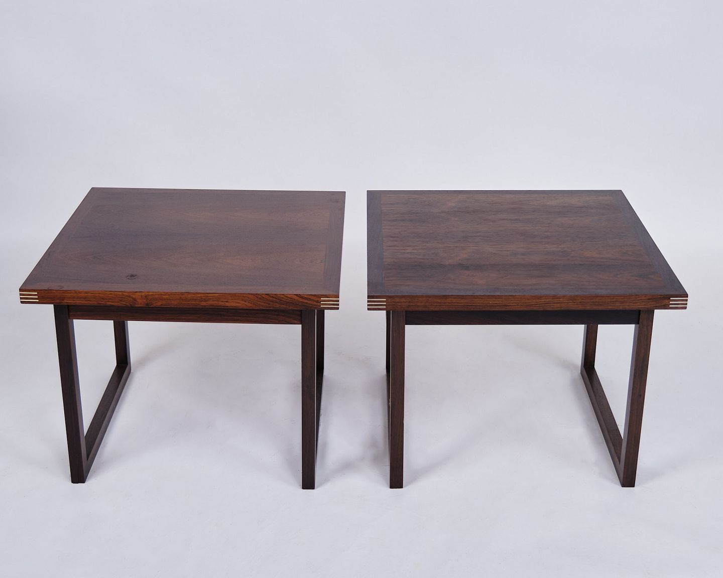 Set Of Side Tables / Coffee Tables   Rosewood   Rud Thygesen   Heltborg Furniture   1960